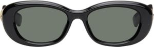 Gucci Black GG Oval Sunglasses