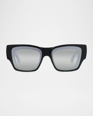 Signature Logo-Print Square Sunglasses