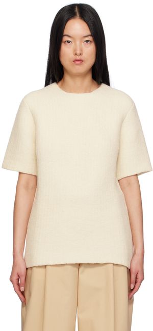 Jil Sander Off-White Gauze T-Shirt