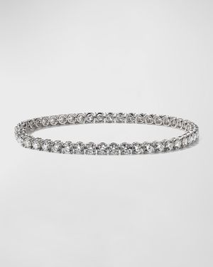 18k White Gold Diamond Tennis Bracelet, 7.19tcw