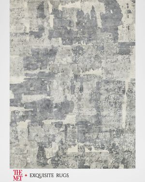 Papyrus Hand-Loomed Blue/Gray Rug, 10' x 14'