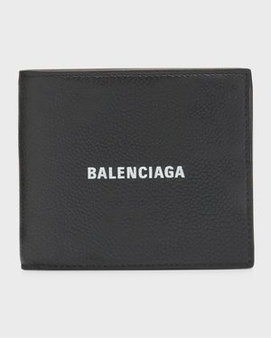 Men's Cash Square Folded Coin Wallet Used Effect