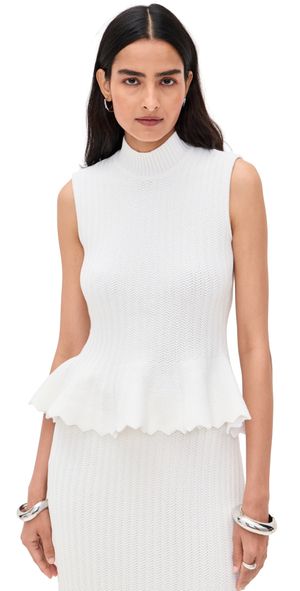 AKNVAS Naja Cotton Knit Top White M