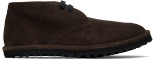 Dries Van Noten Brown Suede Desert Boots