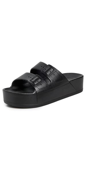 Freedom Moses High Platform Slides Black 8/9