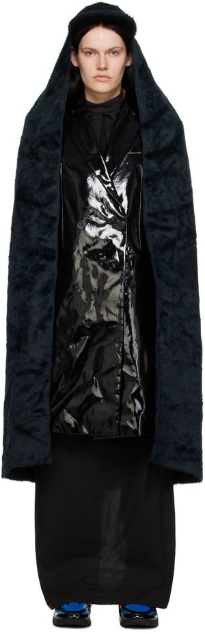 Raf Simons Navy Cape Cap