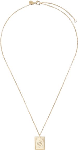 Tom Wood Gold Tarot Lovers Pendant Necklace
