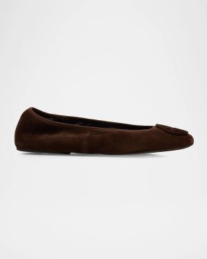 Reva Travel Suede Ballet Flats