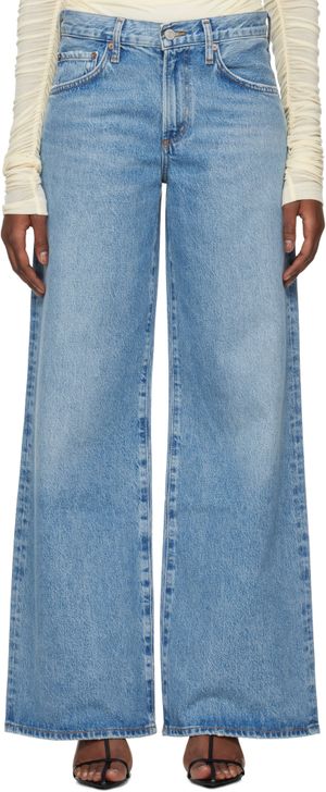 AGOLDE Jean Clara bleu