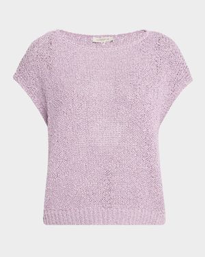 Bateau-Neck Knit Sweater