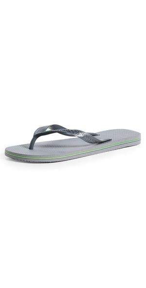 Havaianas Brazil Flip Flops Steel Grey 13