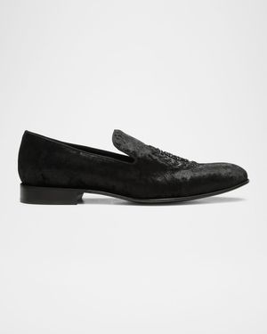 Men's Spencer Velvet Smoking Slippers