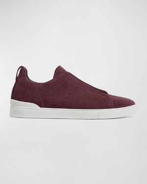 Men's Triple Stitch Suede Sneakers