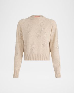 Paulie Beaded Crewneck Sweater
