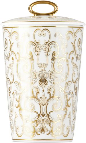 Versace Bougie parfumée blanche à motif Medusa Gala - Rosenthal