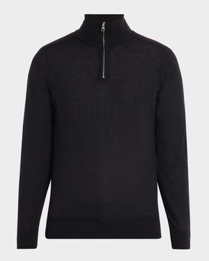 Men's Superfine Cashmere Quarter-Zip Sweater