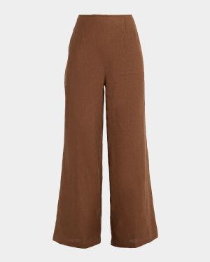 Syna Wide-Leg Linen Pants