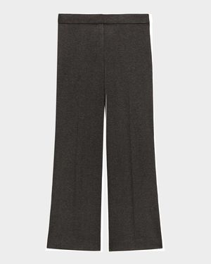 Herringbone Knit Cropped Pants