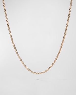 Box Chain Necklace in 18K Gold, 2.7mm