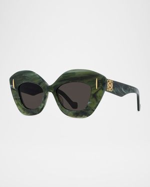 Anagram Acetate Butterfly Sunglasses