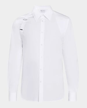 Men's Logo-Tape Harness Dress Shirt