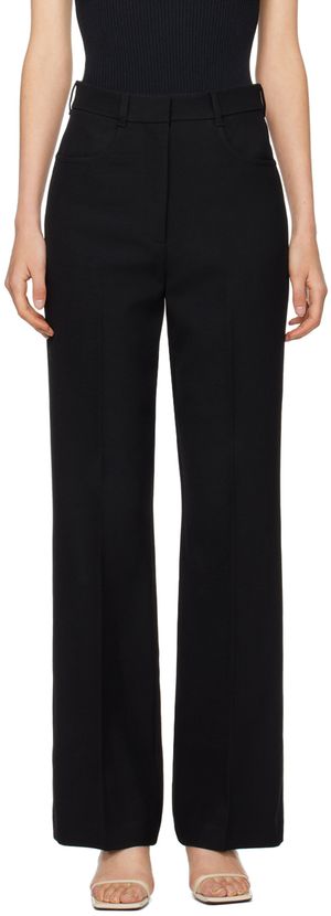 Róhe Pantalon droit noir