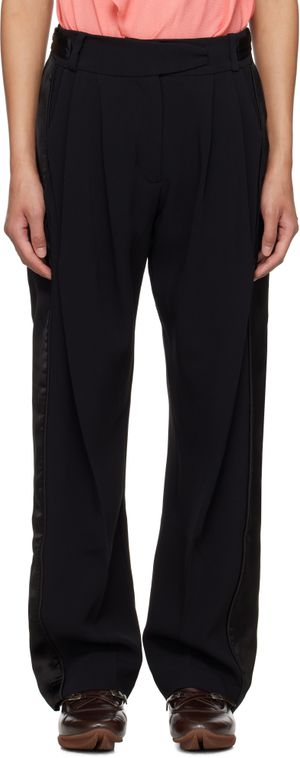 Kiko Kostadinov Black Cauda Pleated Trousers