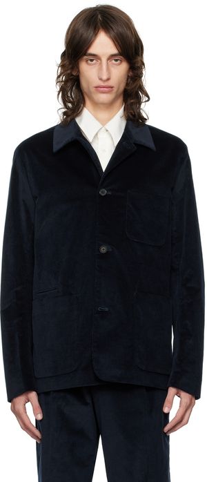 Paul Smith Veston bleu marine à col classique
