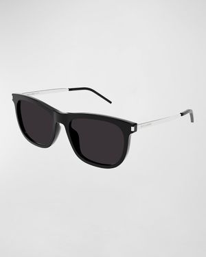 Men's Full-Rim Round Sunglasses