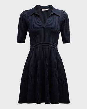 Patricia Polo Ribbed Mini Dress