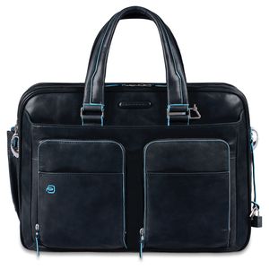 Piquadro - Sac d'ordinateur 15 expansible - Taille Unique - Bleu