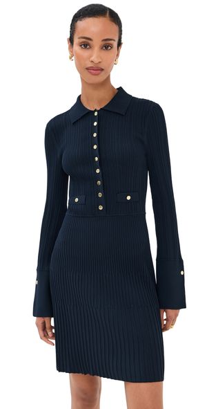 Veronica Beard Lauper Knit Mini Dress Navy M