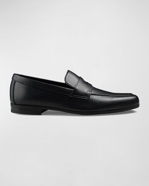 Men's Thorne Soft Textured Leather Penny Loafers