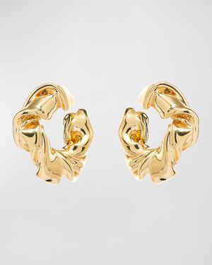 Folded Hoop Earrings