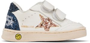 Golden Goose Baby White Ball Star Strap Sneakers