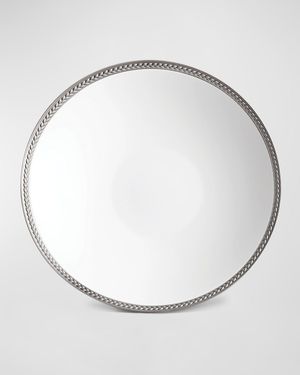 Soie Tressee Platinum-Plated Soup Plate