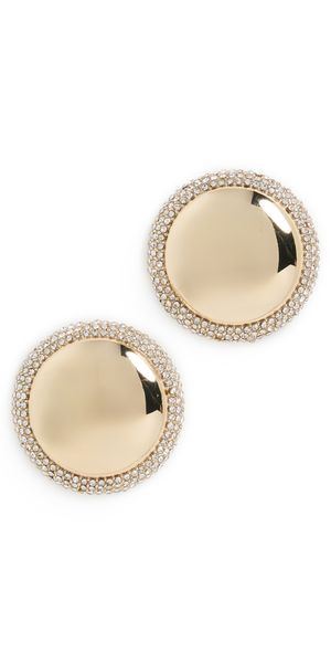 BaubleBar Statement Stud Earrings Clear One Size