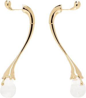 Bottega Veneta Gold Drop Earrings