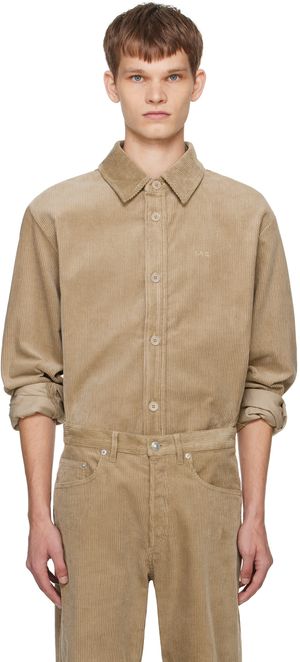 A.P.C. Beige Bobby Shirt