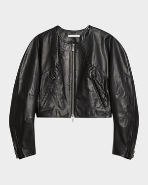 Articulated Leather Jacket