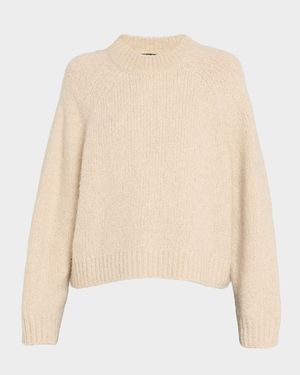 Tomaso Lofty Mohair Crewneck Cashmere Sweater