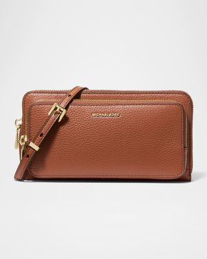 Jet Set Large Leather Continental Crossbody Bag
