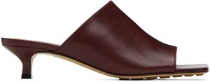 Bottega Veneta Burgundy Stretch Mules