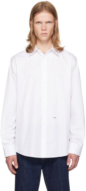 Dsquared2 White Drop Shoulder Shirt