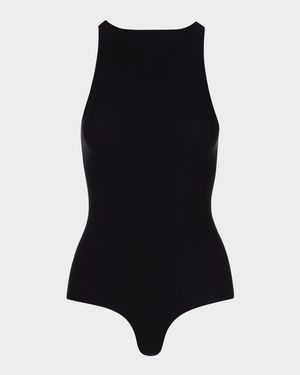 Butter Sleeveless Crewneck Thong Bodysuit