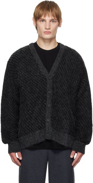 WOOYOUNGMI Gray Mohair Cardigan