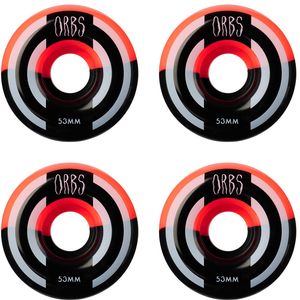 Orbs Pink & Black Apparitions Splits Skateboard Wheels, 53 mm