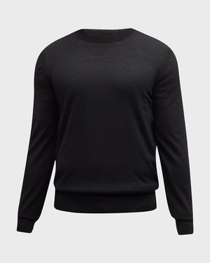Men's Fine-Gauge Wool Sweater