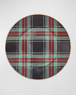Tartan Black Dinner Plate