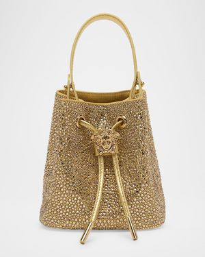 La Medusa Embellished Bucket Bag